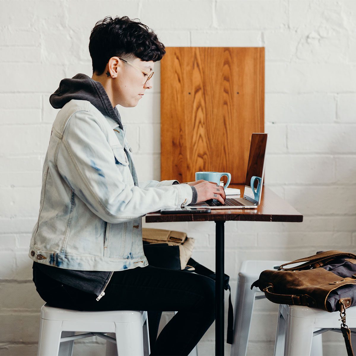 working in coffee shop working in coffee shop